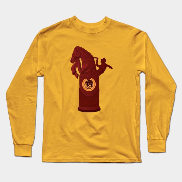 Bucking Bronco Long Sleeve T-Shirt by Woah_Jonny